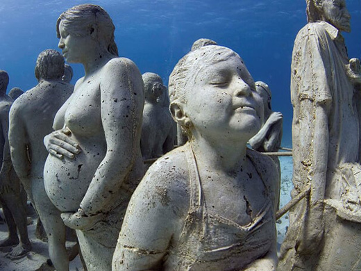 Scuba Diving Underwater Museum Cancun