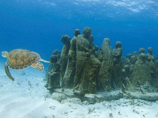 Scuba Diving Underwater Museum Cancun